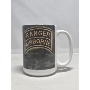 2000s 75th Ranger Regiment "Rangers Lead The Way" Black Cuppa Coffee Mug 15oz